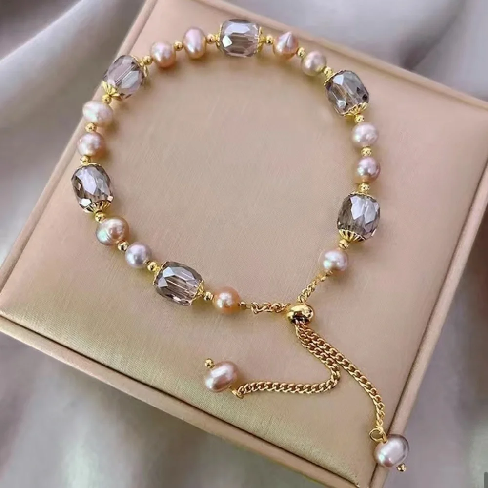 Pearl Simulant Adjustable Bolo Bracelet